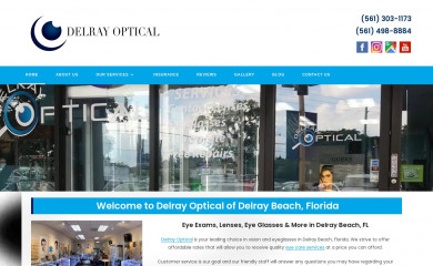 delray-optical.com screenshot