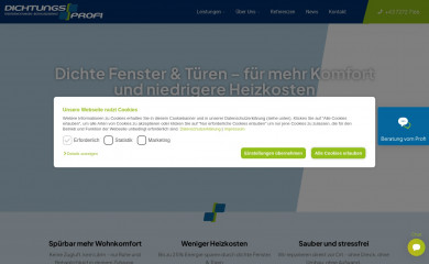 dichtungsprofi.at screenshot