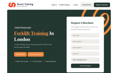 directtraining.co.uk screenshot