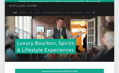 distilled-living.com screenshot