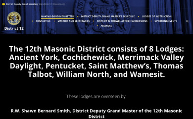 district12masons.org screenshot