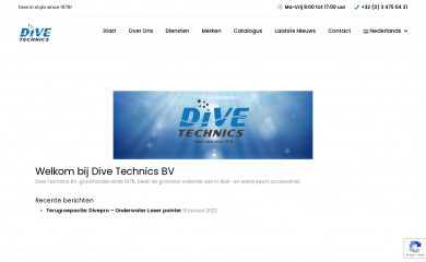divetechnics.be screenshot