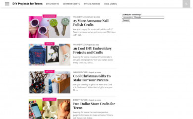 diyprojectsforteens.com screenshot