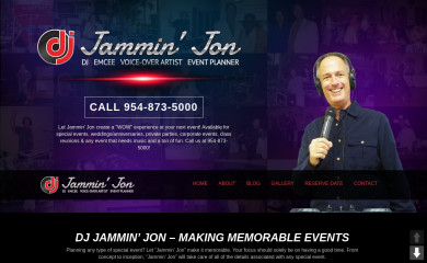 djjamminjon.com screenshot