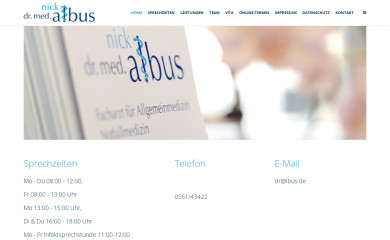 doktor-albus.de screenshot