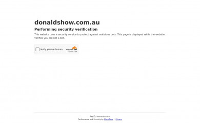 donaldshow.com.au screenshot