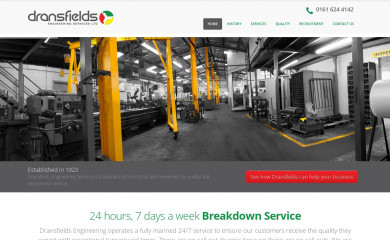 dransfields.co.uk screenshot