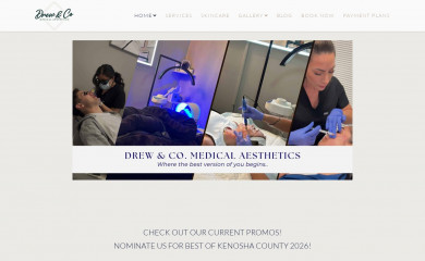 drewandcomedicalaesthetics.com screenshot