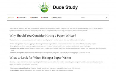 dudestudy.com screenshot