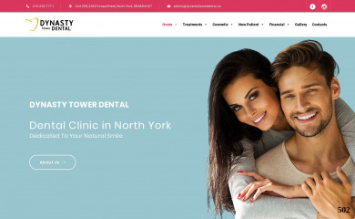dynastytowerdental.ca screenshot