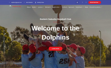 easternsuburbsbaseball.com.au screenshot