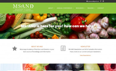 eatrightmississippi.org screenshot