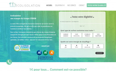 ecolisolation.fr screenshot