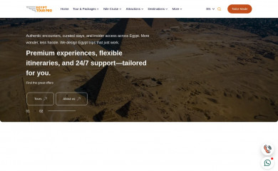 egypttourpro.com screenshot