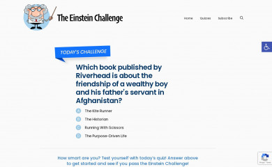 einstein-challenge.com screenshot