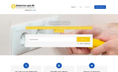 elektricien-gids.be screenshot