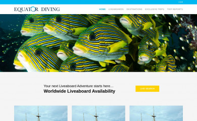 equatordiving.com screenshot