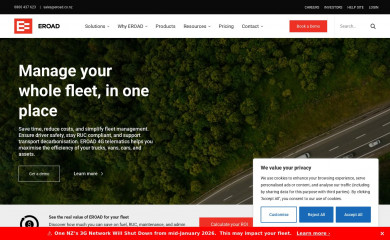 eroad.co.nz screenshot