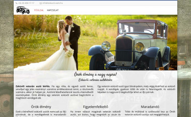 eskuvoi-auto.hu screenshot