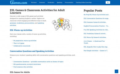 eslgames.com screenshot