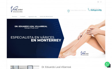 especialistaenvarices.com screenshot