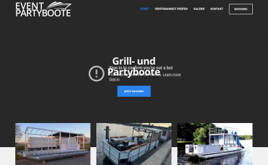 eventpartyboote.de screenshot