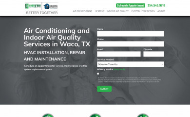 evergreencomfort.com screenshot