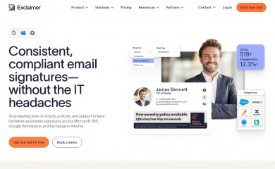 exclaimer.de screenshot