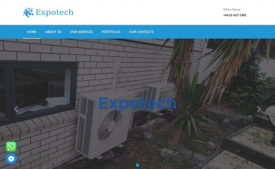 expotech.co.nz screenshot