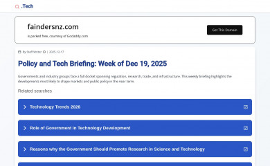 faindersnz.com screenshot