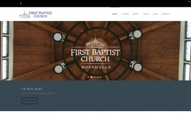 fbcmonticello.org screenshot