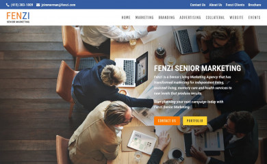 fenziseniormarketing.com screenshot