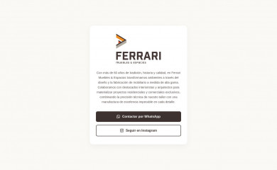 ferrarimuebles.cl screenshot