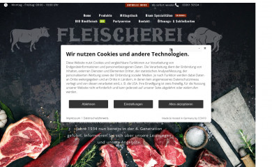 fleischerei-gerhardt.de screenshot