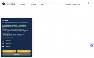 fondazionecavecanem.org screenshot