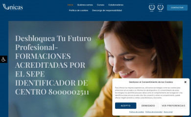 formacionunicas.es screenshot