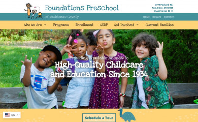 foundations-preschool.org screenshot