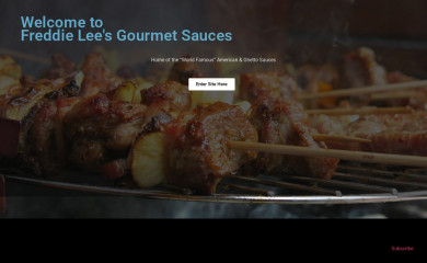freddieleesgourmetsauces.com screenshot