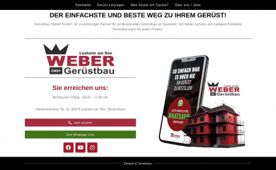 geruestbau-weber.com screenshot