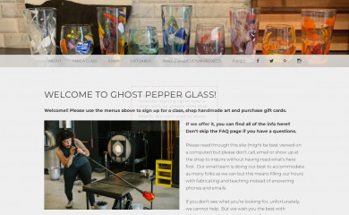 ghostpepperglass.com screenshot