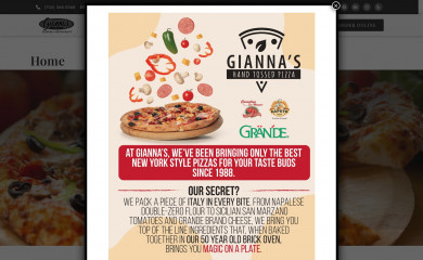 giannasbestpizza.com screenshot
