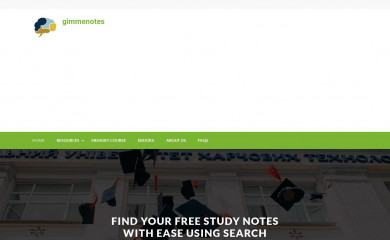 gimmenotes.co.za screenshot