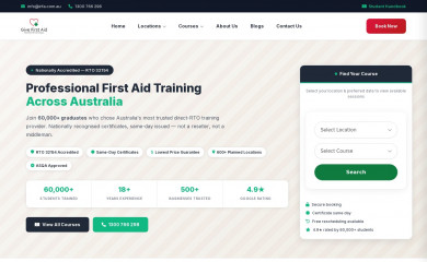 givefirstaid.au screenshot