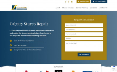 goldentrowelstucco.com screenshot