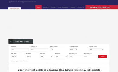 goshensrealestate.co.ke screenshot