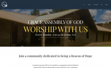 graceassemblyjesup.org screenshot