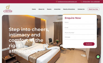 grandcascadehotels.com screenshot