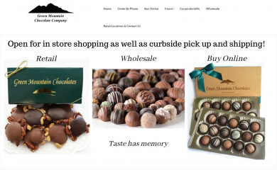greenmountainchocolate.com screenshot