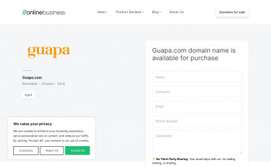 guapa.com screenshot