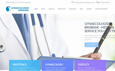 gynaecologistbrisbane.com.au screenshot